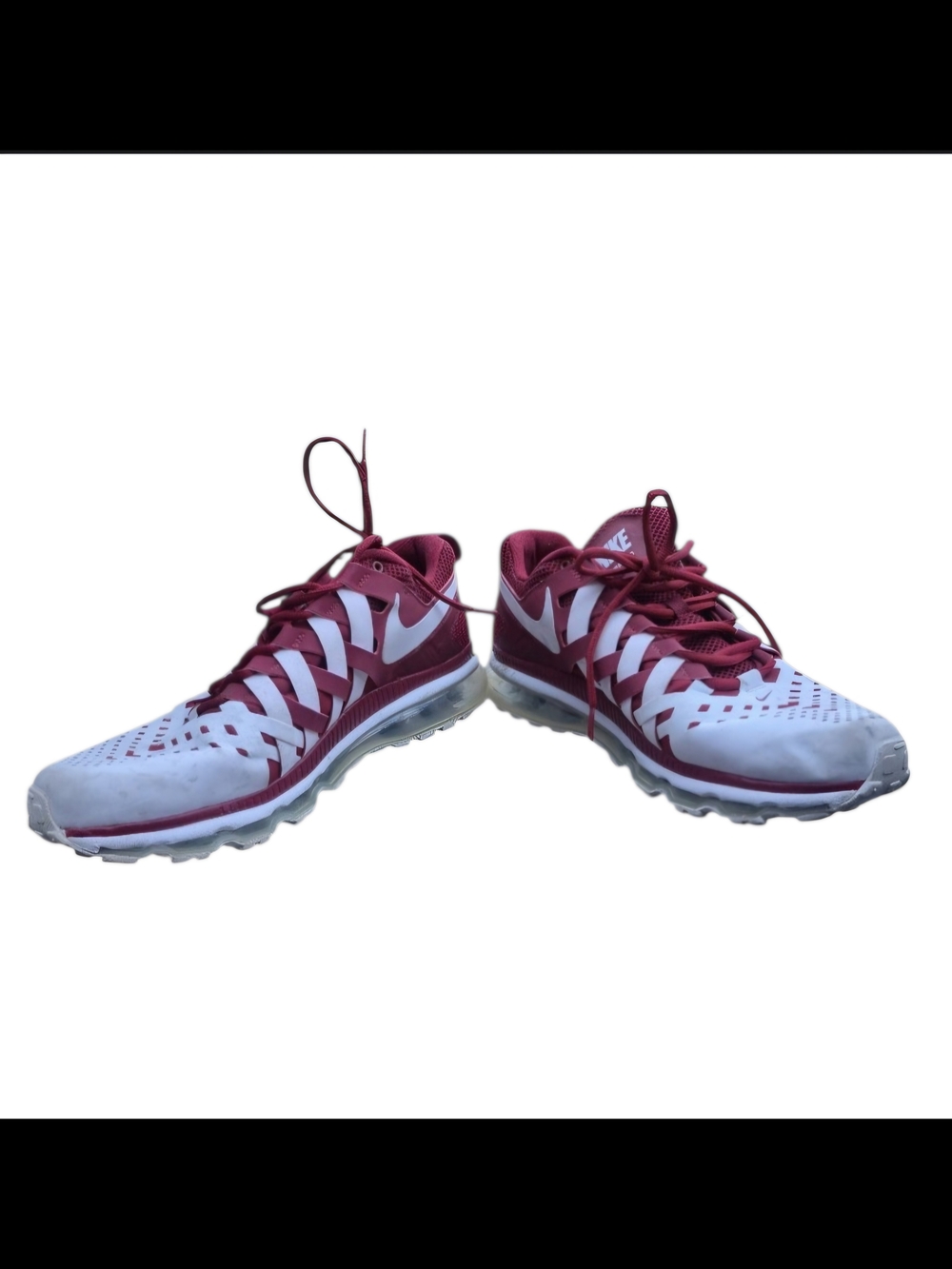 Nike Maroon and White Training Shoes